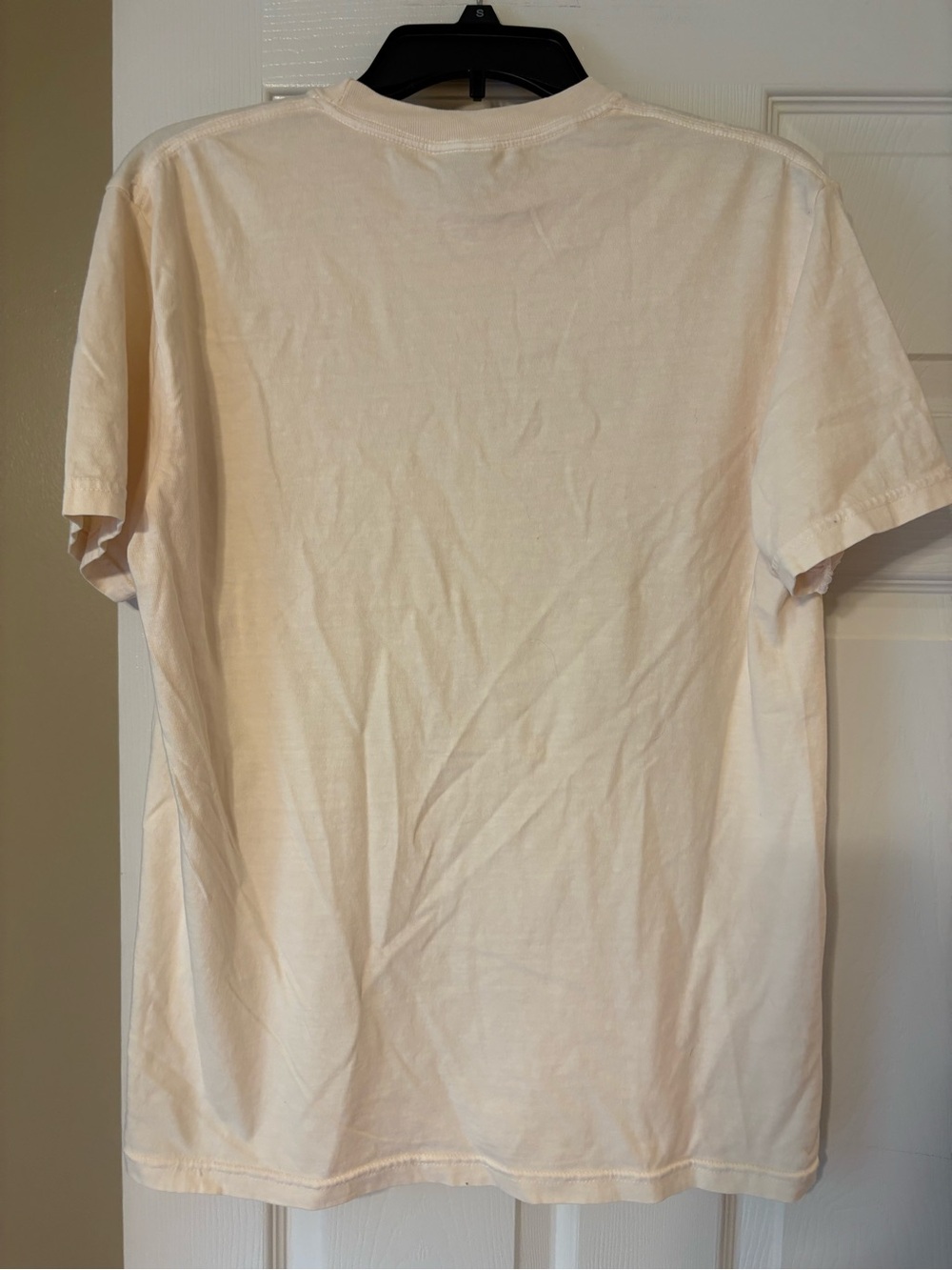 Comfort Colors Cream Tee with Gray 'DOGS BEFORE DUDES' Print - Picture 4 of 4